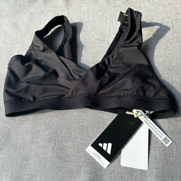 adidas Women's Yoga Essentials Studio Light Support Nursing Bra - Picture 1 of 8